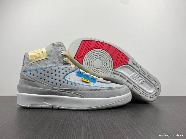 Retro DN3802-001 Jordan 2 Fog Grey Union 0710